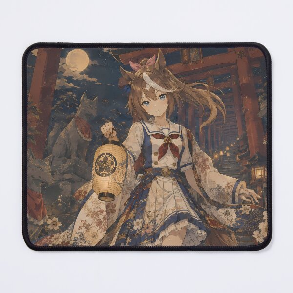 Item preview, Tokai Teio Uma Musume Moonlit Shrine Lantern Walk designed and sold by mildaclairmo.