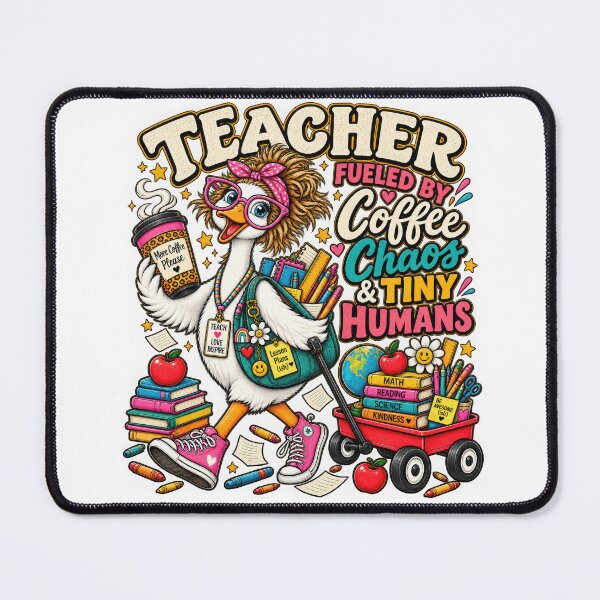 Item preview, Teacher Fueled by Coffee Chaos, back to school designed and sold by xghambo.