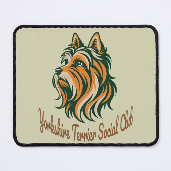 Item preview, Yorkshire Terrier Social Club Vintage Badge designed and sold by Kinship-Pets.
