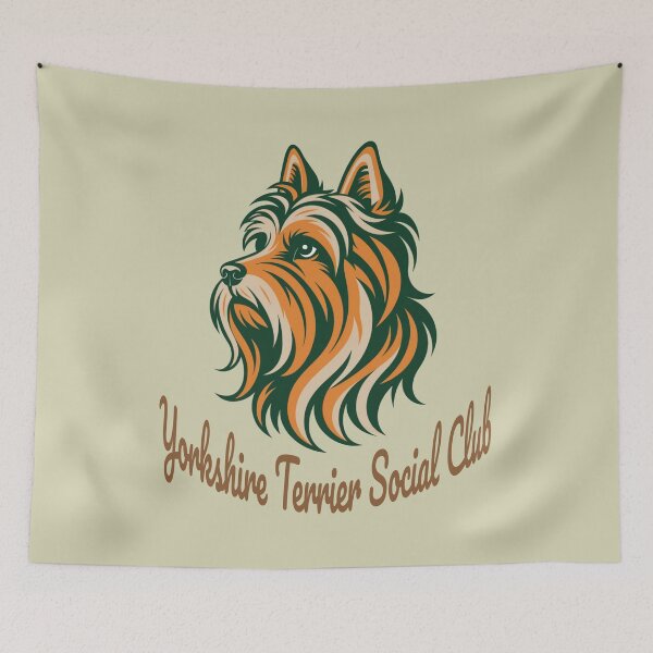 Item preview, Yorkshire Terrier Social Club Vintage Badge designed and sold by Kinship-Pets.