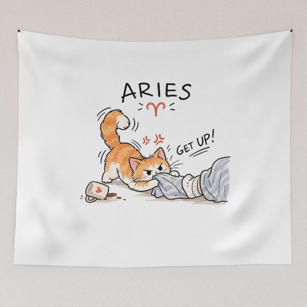Item preview, Angry Aries Cat Get Up designed and sold by NucciCollective.