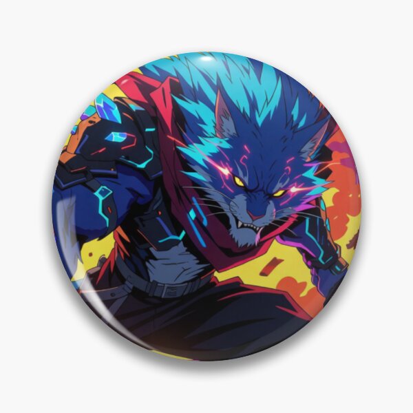 Item preview, Blue Beast Unleashed in Flame and Might (V3) designed and sold by SabaMirzique.