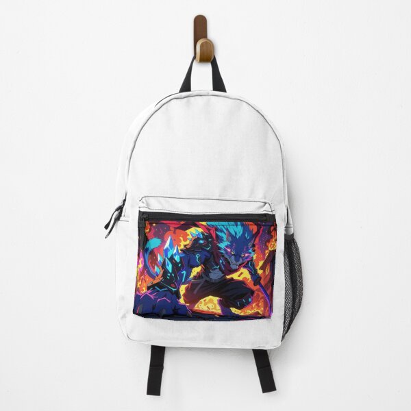 Item preview, Blue Beast Unleashed in Flame and Might (V3) designed and sold by SabaMirzique.