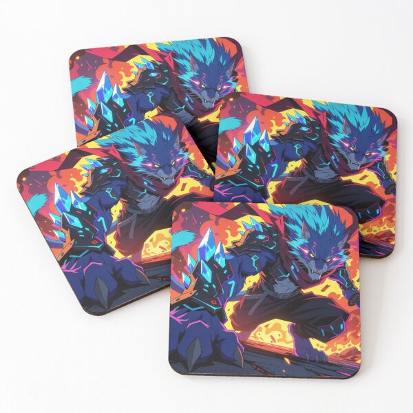 Item preview, Blue Beast Unleashed in Flame and Might (V3) designed and sold by SabaMirzique.