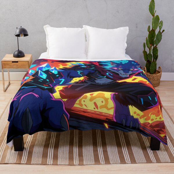 Item preview, Blue Beast Unleashed in Flame and Might (V3) designed and sold by SabaMirzique.