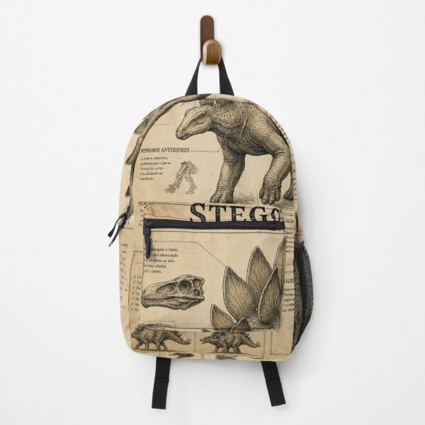 Item preview, Stegosaurus Stenops | Vintage Paleontology Scientific Illustration designed and sold by VantedStore.