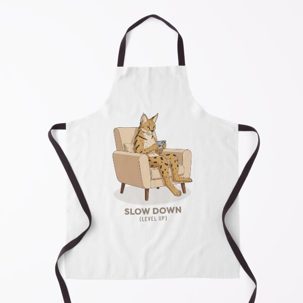 Item preview, Serval Cat Playing Handheld Console Retro Aesthetic designed and sold by COZY VINTAGE animal.