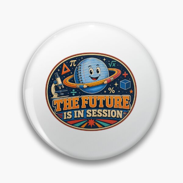 Item preview, Back to school The Future Is In Session Retro Space Planet Teacher designed and sold by Uglyandcute.