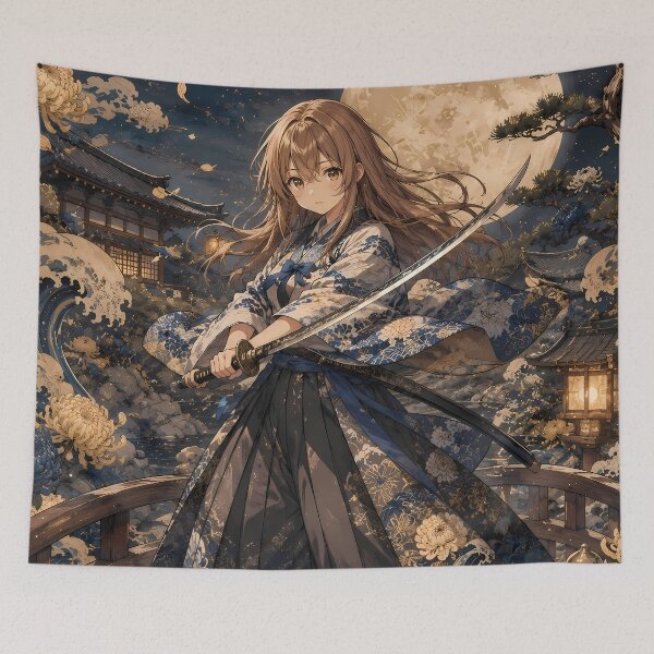 Item preview, Shouko Nishimiya A Silent Voice Moonlit Kimono Guardian designed and sold by mildaclairmo.
