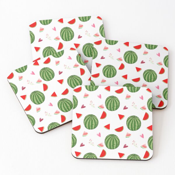 Item preview, Cute Watercolor Summer Watermelon Fruit Pattern designed and sold by SuperCoolCool.