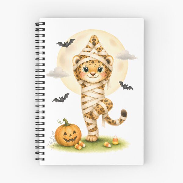 Item preview, Halloween Tree Pose Mummy Jaguar designed and sold by YogiAnimalArt.
