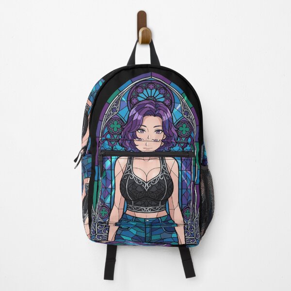 Item preview, Azusa Hamaoka Grand Blue Purple Stained Glass Elegant Smile designed and sold by mildaclairmo.
