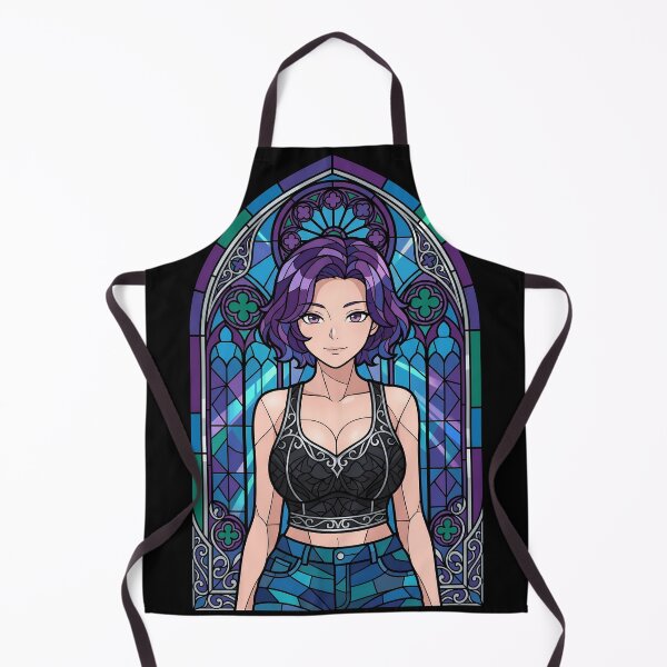 Item preview, Azusa Hamaoka Grand Blue Purple Stained Glass Elegant Smile designed and sold by mildaclairmo.