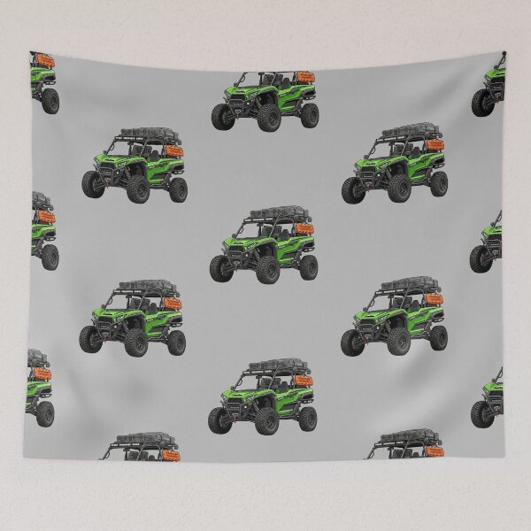 Item preview, Kawasaki Ridge XR Overland Setup Green UTV Graphic designed and sold by Motorline44.