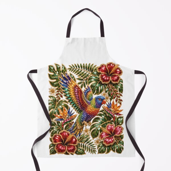 Item preview, Crystal Rainbow Lorikeet bird designed and sold by wordspixies.