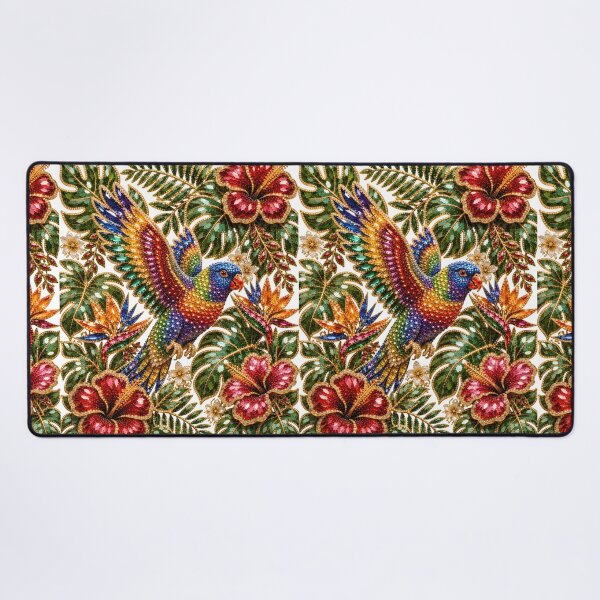Item preview,  Crystal Rainbow Lorikeet bird designed and sold by wordspixies.