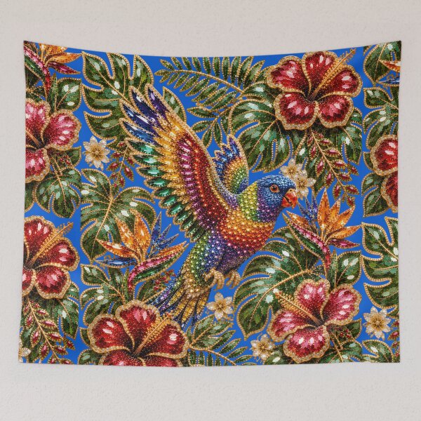 Item preview,  Crystal Rainbow Lorikeet bird designed and sold by wordspixies.