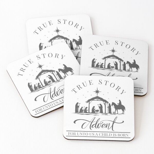Item preview, True Story | Advent | For Unto Us a Child Is Born designed and sold by Grace Works Studio by Kelly Florence .