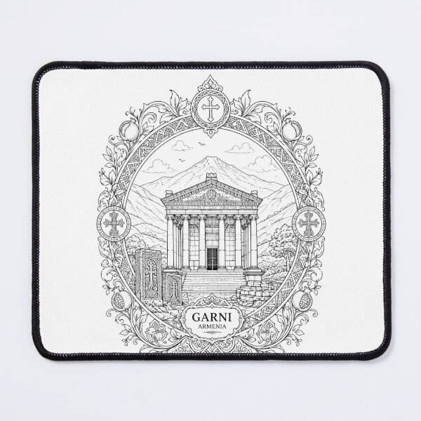 Item preview, Garni Temple Armenia Armenian Heritage Mandala designed and sold by Anahit Petrosyan Art Studio & Unique Print Designs for a Gift.