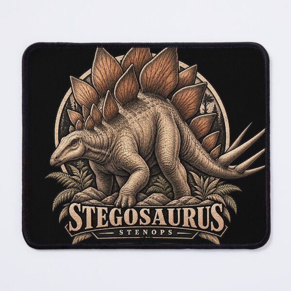 Item preview, Stegosaurus Stenops | Vintage Jurassic Dinosaur Illustration designed and sold by VantedStore.