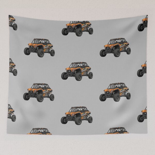 Item preview, Kawasaki Teryx Desert Runner Orange Dune Racing UTV Graphic designed and sold by Motorline44.