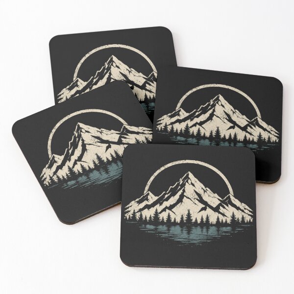 Item preview, Vintage Mountain Wilderness Retro Nature Outdoor Adventure designed and sold by Moizento.