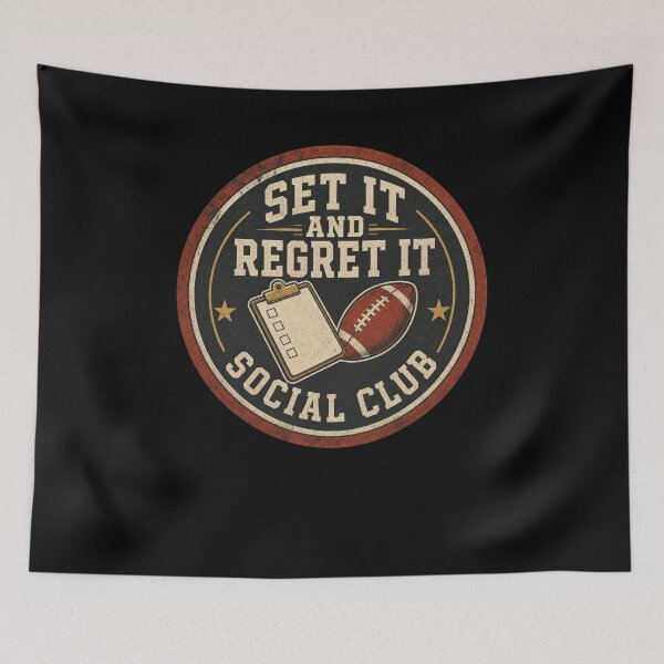 Item preview, Set It And Regret It Gridiron Social Club designed and sold by snowry.