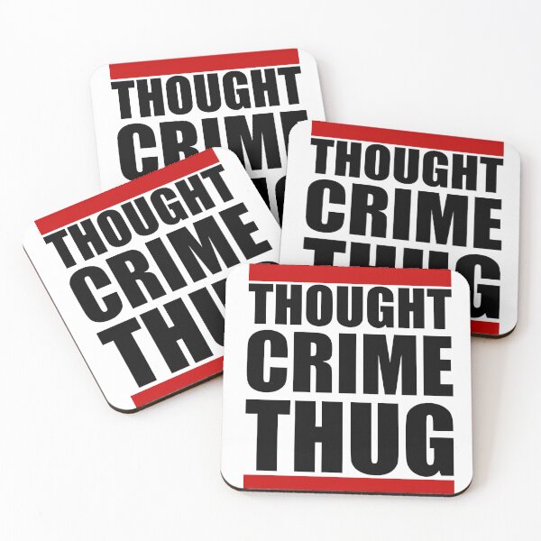 Item preview, Thought Crime Thug - Orwellian 1984 Dystopian Design designed and sold by Deviant Logic Design.