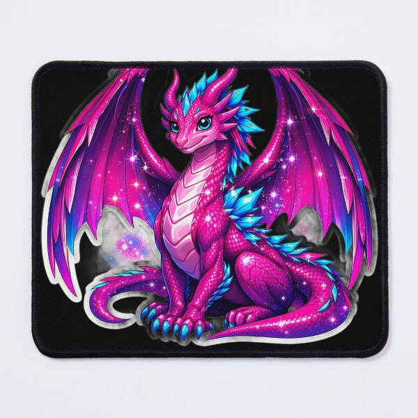 Item preview, Cute Purple Galaxy Crystal Dragon Magical Fantasy Sticker designed and sold by Freestyle Prints.