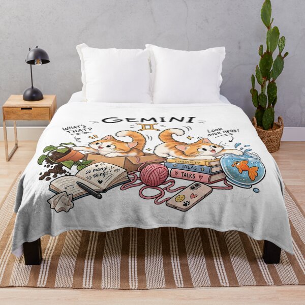 Item preview, Gemini Curious Cat Duo designed and sold by NucciCollective.