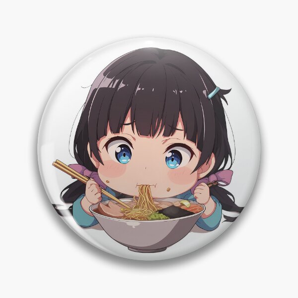 Item preview, Kirigaya Suguha Sword Art Online Kawaii Ramen Chibi Noodle Focus designed and sold by mildaclairmo.