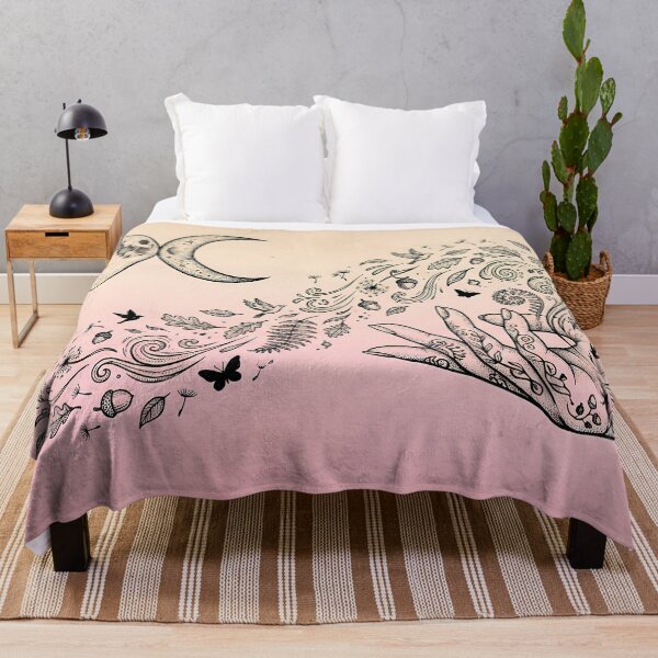 Item preview, Pink Ombre Nature Magic designed and sold by WitchyWallpaper.