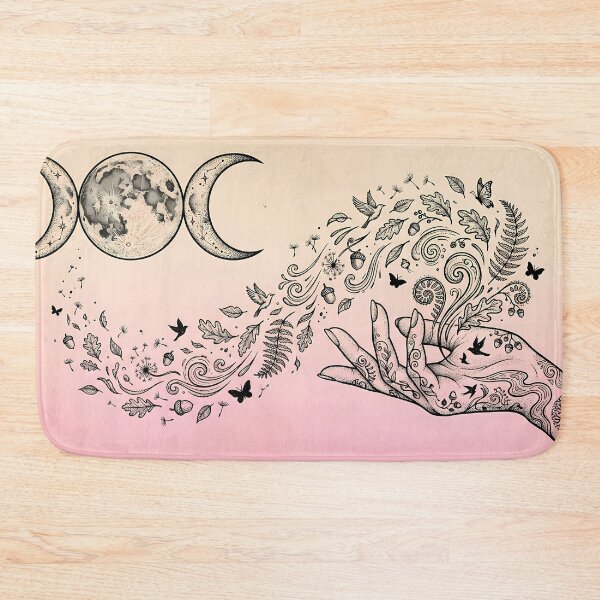 Item preview, Pink Ombre Nature Magic  designed and sold by WitchyWallpaper.
