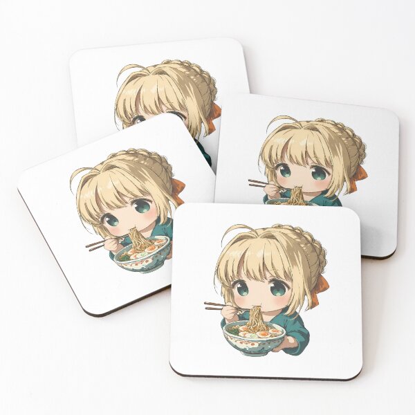 Item preview, Saber Fate Stay Night Kawaii Ramen Elegant Chibi Bowl designed and sold by mildaclairmo.