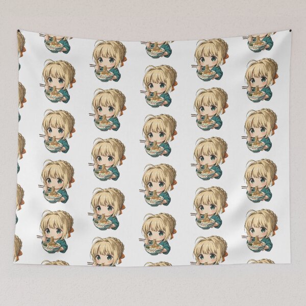 Item preview, Saber Fate Stay Night Kawaii Ramen Elegant Chibi Bowl designed and sold by mildaclairmo.