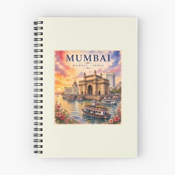 Item preview, Mumbai India Watercolor Travel Souvenir designed and sold by AnjaSarahArt.