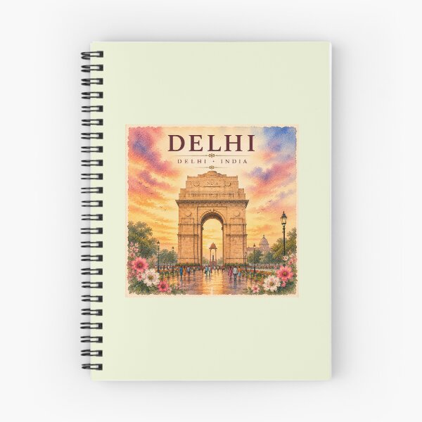 Item preview, Delhi India Watercolor Travel Souvenir designed and sold by AnjaSarahArt.