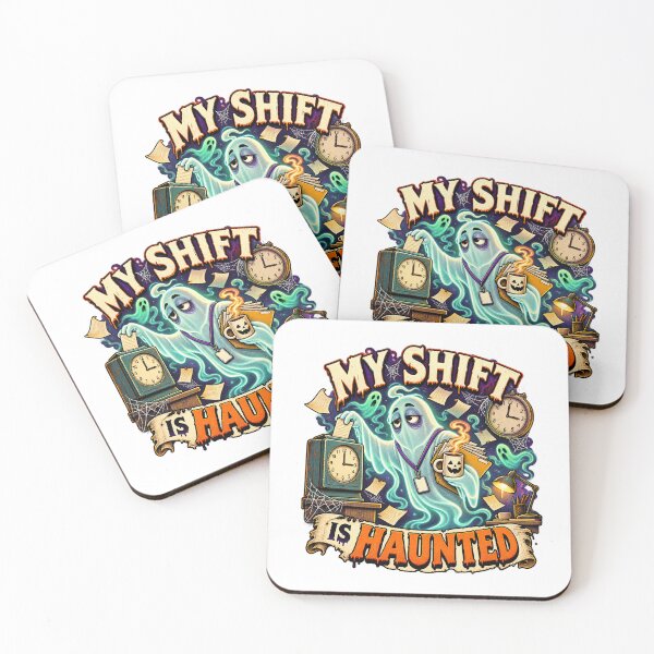 Item preview, My Shift Is Haunted Funny Night Shift Ghost designed and sold by FZ Designs.