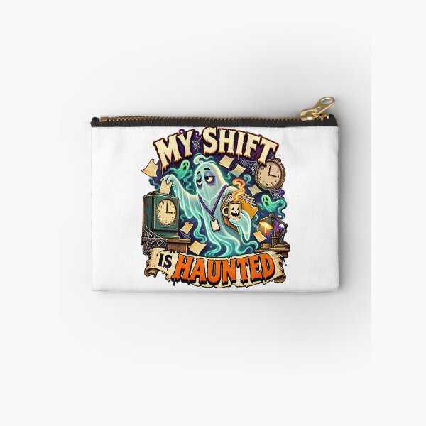 Item preview, My Shift Is Haunted Funny Night Shift Ghost designed and sold by FZ Designs.