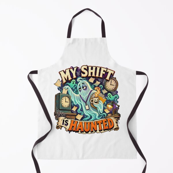 Item preview, My Shift Is Haunted Funny Night Shift Ghost designed and sold by FZ Designs.