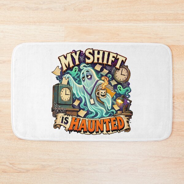 Item preview, My Shift Is Haunted Funny Night Shift Ghost designed and sold by FZ Studio .