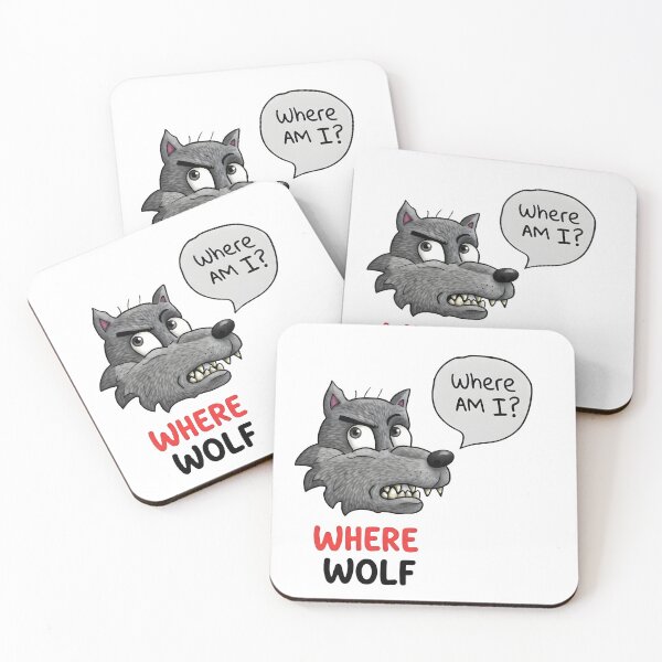 Item preview, Halloween Cartoon Wolf designed and sold by Murvel-Ink.