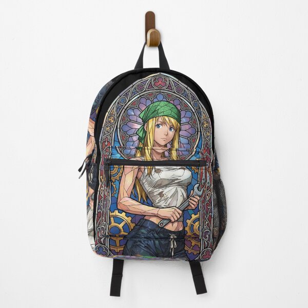 Item preview, Winry Rockbell Fullmetal Alchemist Mechanic Stained Glass Workshop designed and sold by mildaclairmo.