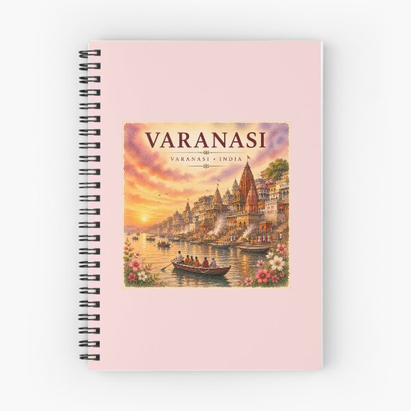 Item preview, Varanasi India Watercolor Travel Souvenir designed and sold by AnjaSarahArt.