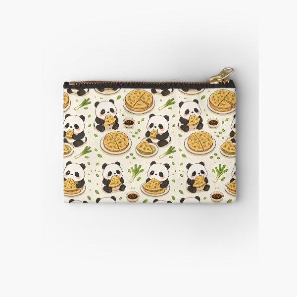 Item preview, Panda Scallion Pancake Kawaii Food Pattern designed and sold by Soft Berry Studio.