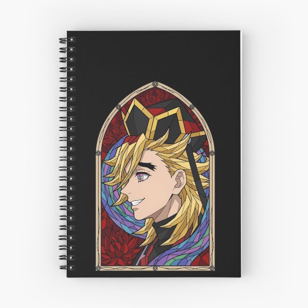 Item preview, Douma Demon Slayer Golden Hair Stained Glass Smile designed and sold by mildaclairmo.