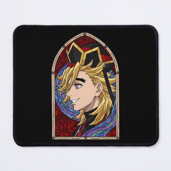 Item preview, Douma Demon Slayer Golden Hair Stained Glass Smile designed and sold by mildaclairmo.