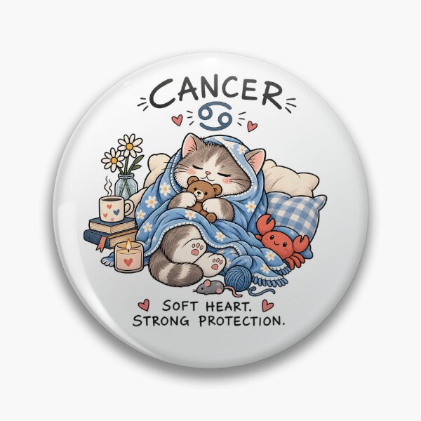 Item preview, Cancer Cat Cozy Heart designed and sold by NucciCollective.