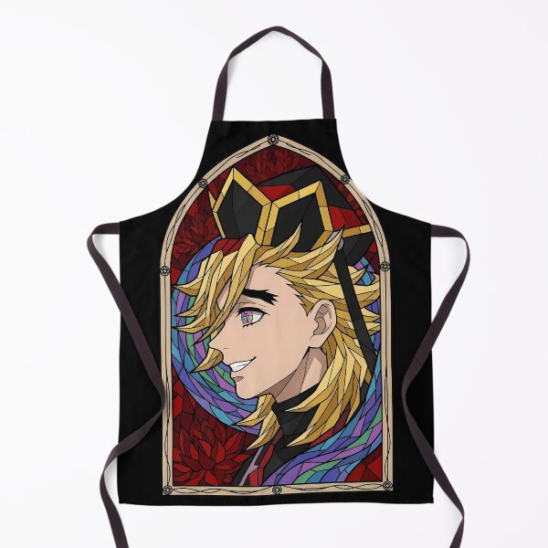Item preview, Douma Demon Slayer Golden Hair Stained Glass Smile designed and sold by mildaclairmo.