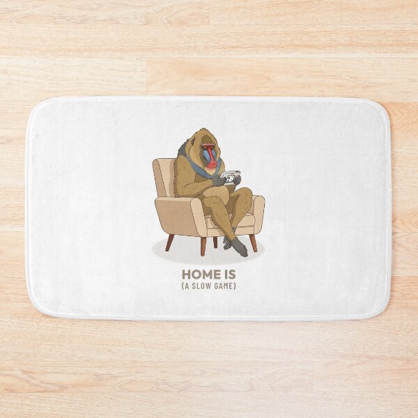 Item preview, Mandrill Playing Handheld Game Console Retro Aesthetic designed and sold by COZY VINTAGE animal.